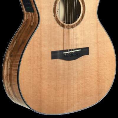Teton STA130SMCENT Spruce/Spalted Maple Grand Auditorium Acoustic-Electric for sale