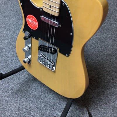 Squier Affinity Telecaster Left-Handed with String-Through Bridge Butterscotch Blonde image 2