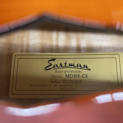 Eastman MD505-CS A-Style Mandolin - Classic Sunburst with Case image 9