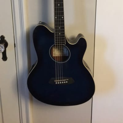 Ibanez Acoustic Guitar Blue Sunburst image 1
