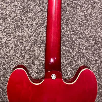 Epiphone The Dot ch  Cherry red electric guitar semi hollow body image 8