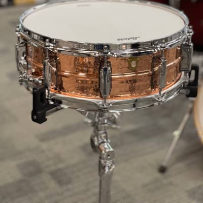 LUDWIG 14X5 HAMMERED COPPERPHONIC SNARE DRUM image 4