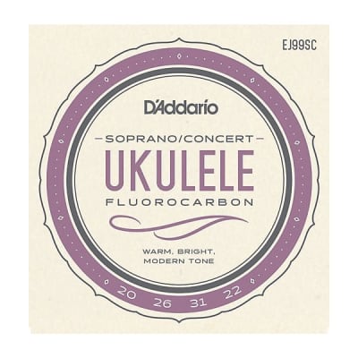 D'Addario Ukulele Strings Fluorcarbon EJ99B Uke Soprano/Concert Pro-arte carbon image 1