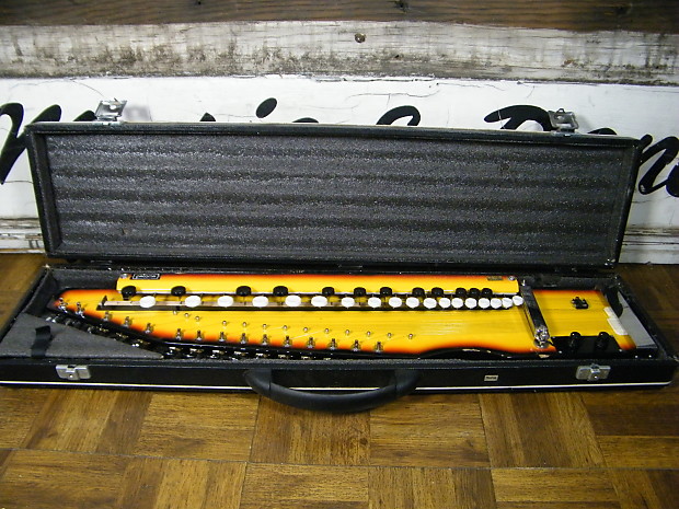 Paloma Shahi Baaja Electric Indian Instrument Sun Araw Used Sunburst Zither Sitar Reverb