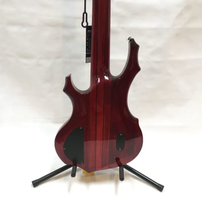 Used LTD F-255 FM Bass Guitar Red image 6