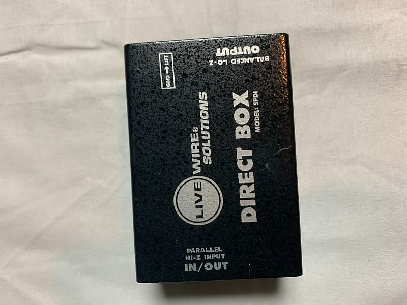 Live Wire Solutions SPDI Passive Direct Box 2017 Black Reverb