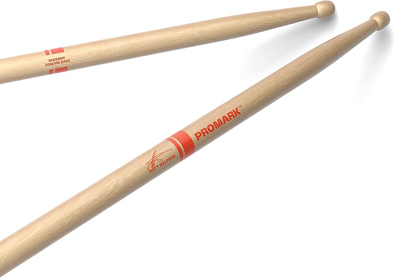 ProMark Matt Halpern Signature Drumsticks American Hickory Wood Tip, 1 Pair image 1