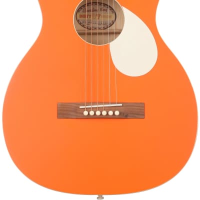 Recording King Dirty 30s Series 7 Single 0 Acoustic Guitar - Monarch Orange image 1