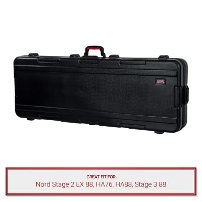 Gator Keyboard Case fits Nord Stage 2 EX 88, HA76, HA88, Stage 3 88