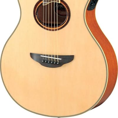 Yamaha APX700IIL Left-Handed Thinline Acoustic-Electric Guitar, Natural image 1