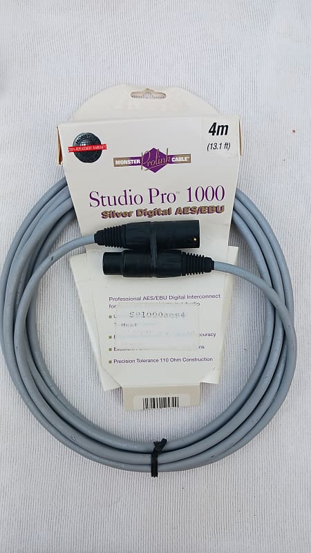 Monster Prolink Studio Pro 1000, XLRF to XLRM Mic cable | Reverb