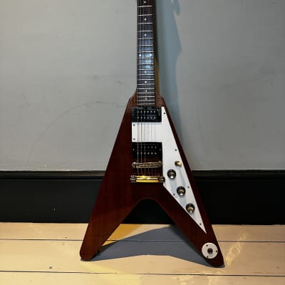 1981 Burny Flying V RFV-75 Floyd Rose alpine white | Reverb UK