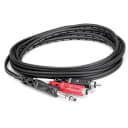 Hosa TRS201 Insert Cable 1/4TRS to Dual RCA, 1m