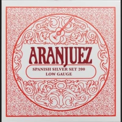 Aranjuez Classical Guitar Strings Spanish Silver Set 200 Low Gauge for sale
