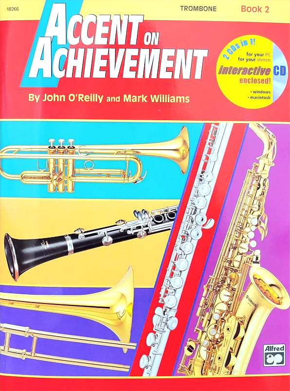 Alfred's Accent on Achievement Trombone Book 2 (w/ CD) image 1