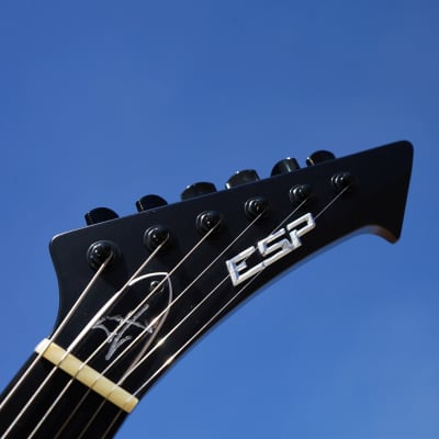 ESP James Hetfield Vulture Black Satin 6-String Electric Guitar w/ Case (2022) image 3
