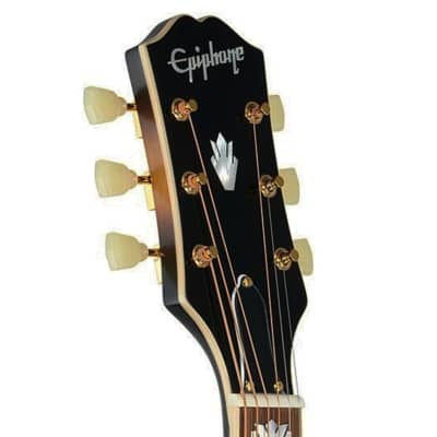 Epiphone Inspired by Gibson J-200 Jumbo Acoustic-Electric Guitar in Aged Vintage Sunburst Gloss image 9