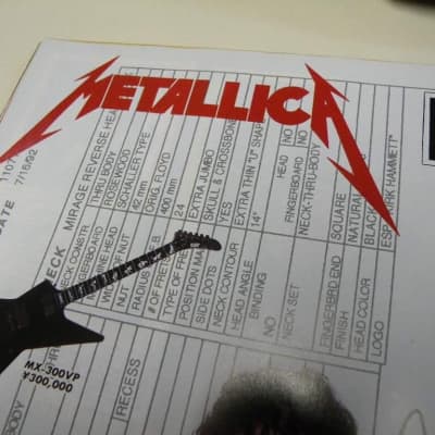 Metallica James Hetfield Genuine Man To Wolf 92 ESP Mx250 Custom Explorer Emg 81 image 10