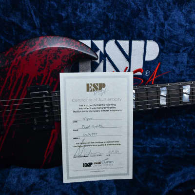 ESP USA Custom Shop Viper Satin Blood Splatter 2024 w/OHSC image 11