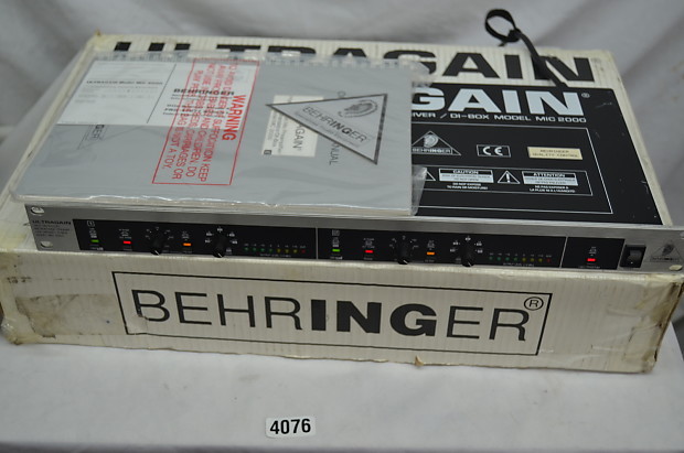 Behringer ULTRAGAIN MIC 2000 Mic pre-amp/line driver/Di-Box