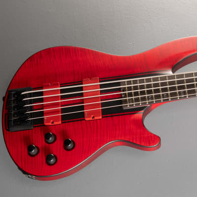 Schecter C-5 GT - Satin Trans Red with Black Racing Stripe Decal for sale
