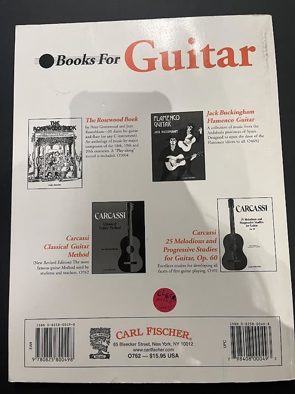 Carcassi classical guitar method hotsell