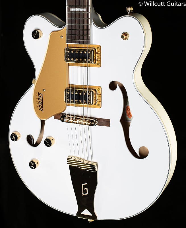 Gretsch G5422GLH Electromatic Classic Hollow Body Double-Cut with Gold Hardware, Left-Handed, Laurel Fingerboard, Snowcrest White (945) image 1