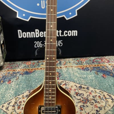 Hofner Tom Hamilton's Aerosmith, Vintage, 500/1 Violin Electric Bass Guitar (#62) 1960s - Sunburst image 12