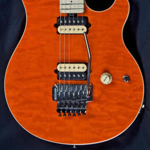 Ernie Ball Music Man Axis Trans Orange Electric Guitar image 7