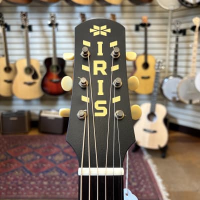 Iris Guitars CH Model Sitka Spruce/Mahogany Parlor Acoustic Sunburst w/Hard Case image 7