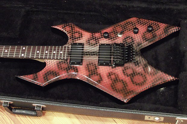 BC Rich Vintage 80's USA Warlock Snakeskin Guitar Bernie