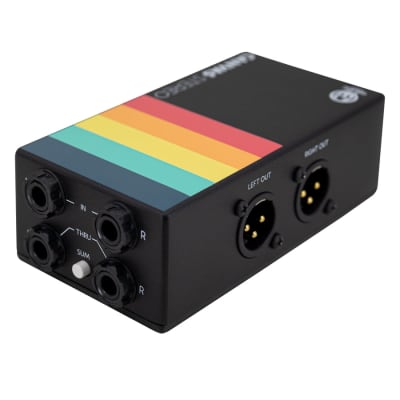 Walrus Audio Canvas Stereo Dual Line Isolator Direct Box 2022 - Present - Black w/ Rainbow Graphic image 7