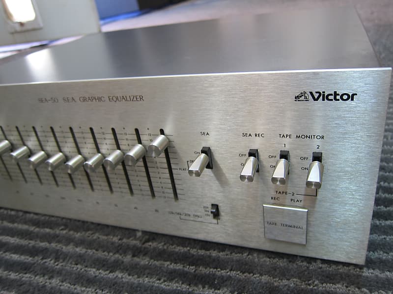 JVC Victor SEA-50 Stereo Equalizer Beauty, 1970s,JAPAN,Nice Condition,Ex  Sound,BUILT, 1970s Silver/Gray