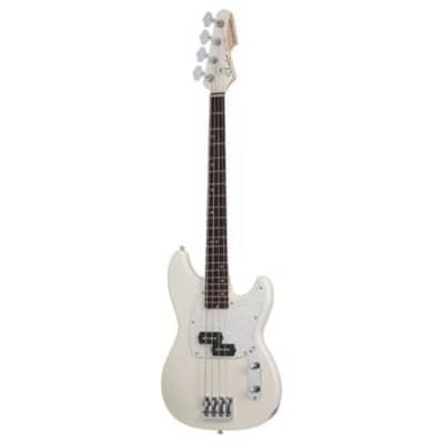 Schecter Banshee Solid Body Electric Bass Guitar Rosewood/Olympic White - 1442 image 2