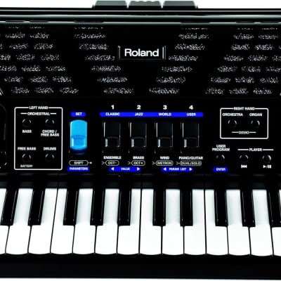 Roland FR-1X Premium V-Accordion Lite with 26 Piano Keys and Speakers, Black image 3