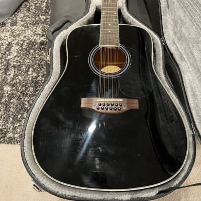 Carlo Robelli W4102 12B, Black 12 String Acoustic Guitar and Hardshell Case for sale