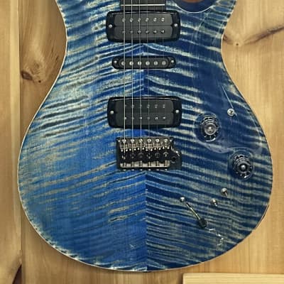 PRS Wood Library Modern Eagle V – 10-Top Faded Blue Jean, OHSC & CC for sale