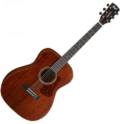 Cort Luce L450C NS Natural Acoustic Guitar Solid Mahogany Top Back Concert Body for sale