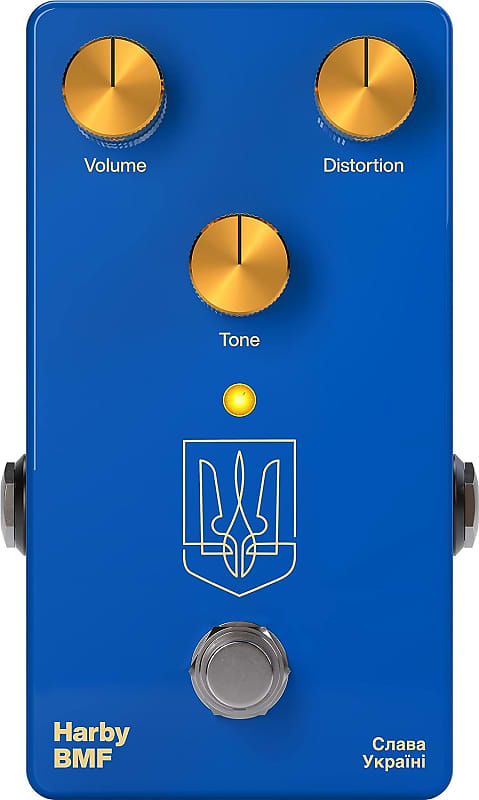Harby Pedals BMF Distortion Pedal - Blue image 1