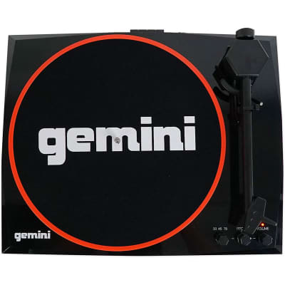 Gemini TT-900BR Vinyl Record Player Turntable with Bluetooth and Dual Stereo Speakers, Black/Red image 2