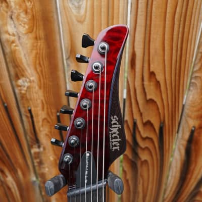 Schecter DIAMOND SERIES Reaper-7 Elite Multiscale - Blood | Reverb