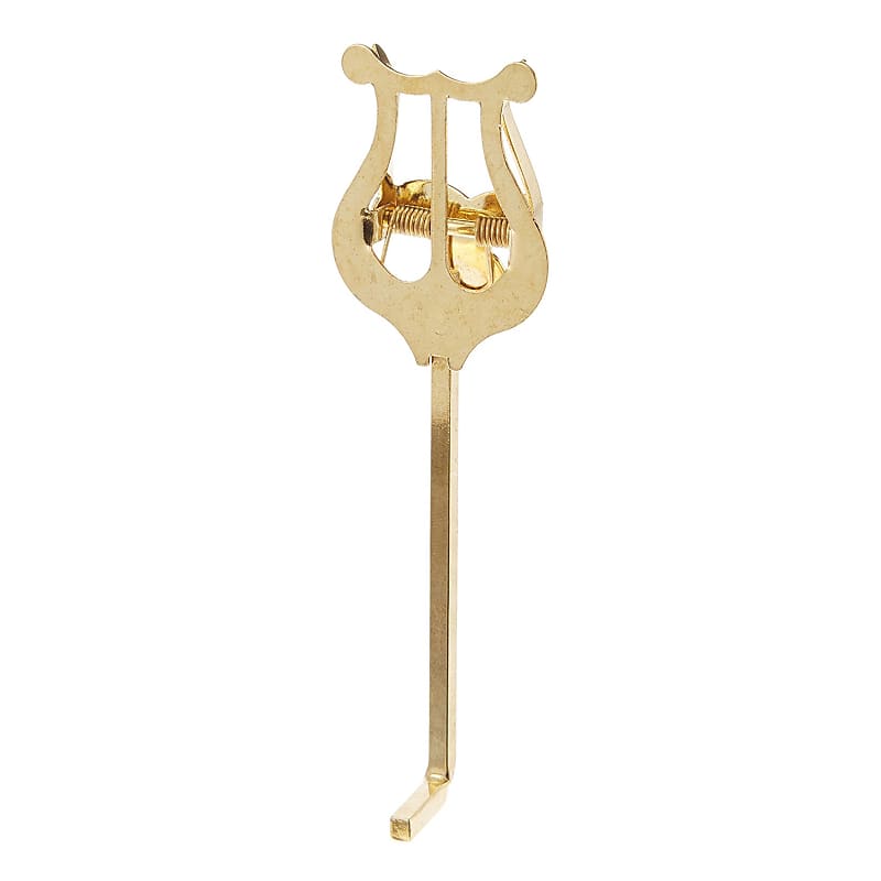 Trumpet or Cornet Lacquered Brass Lyre image 1