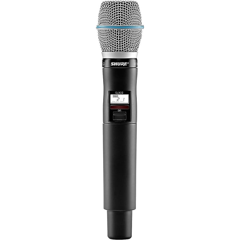 Shure QLXD2/BETA87A Wireless Handheld Microphone Transmitter with Interchangeable BETA 87A Microphone Capsule Regular Band H50 image 1