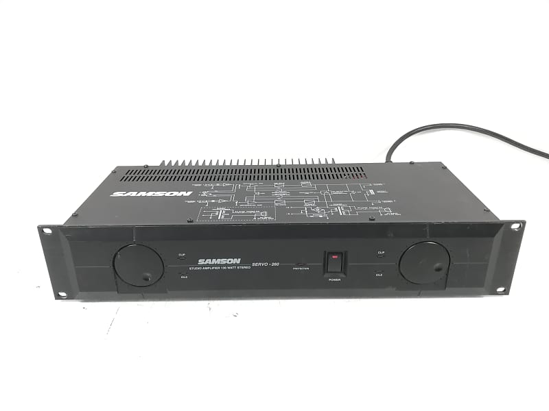 Samson Servo260 Rack Mount 2Channel Studio Amplifier Reverb