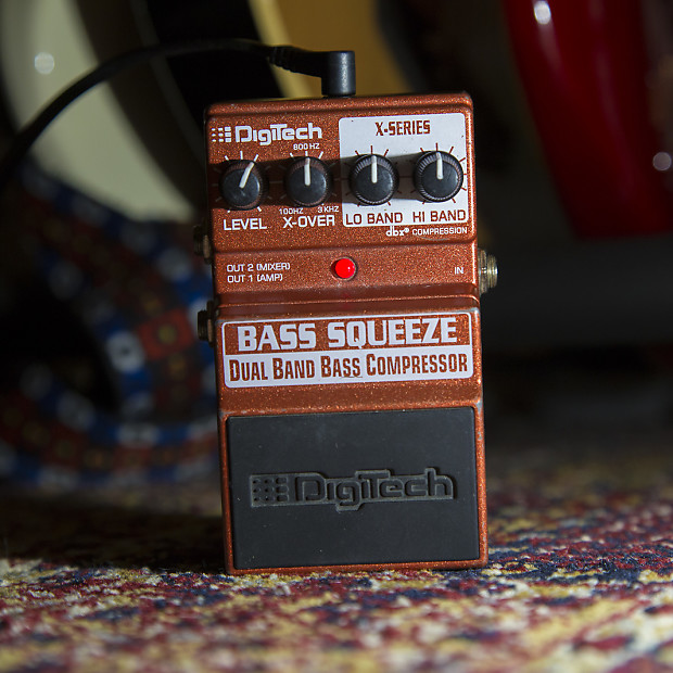 DigiTech Bass Squeeze Dual Band Bass Compressor Pedal image 1