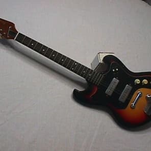 Vintage Teisco Style Global Made 1960's Solid Body Electric Guitar as-is image 1