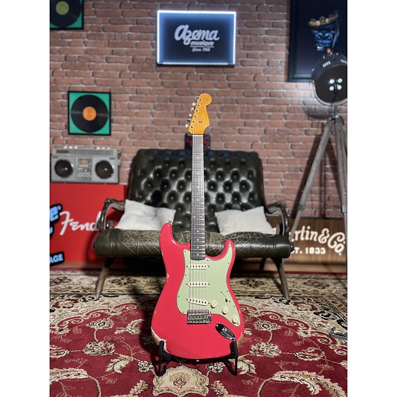 Fender CUSTOM SHOP LTD 62 STRATOCASTER RELIC FIESTA RED 2023 - Relic Fiesta Red image 1
