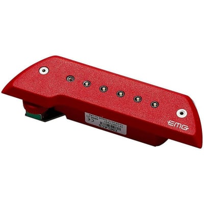 EMG ACS Acoustic Guitar Pickup with Chrome Poles - Red image 1