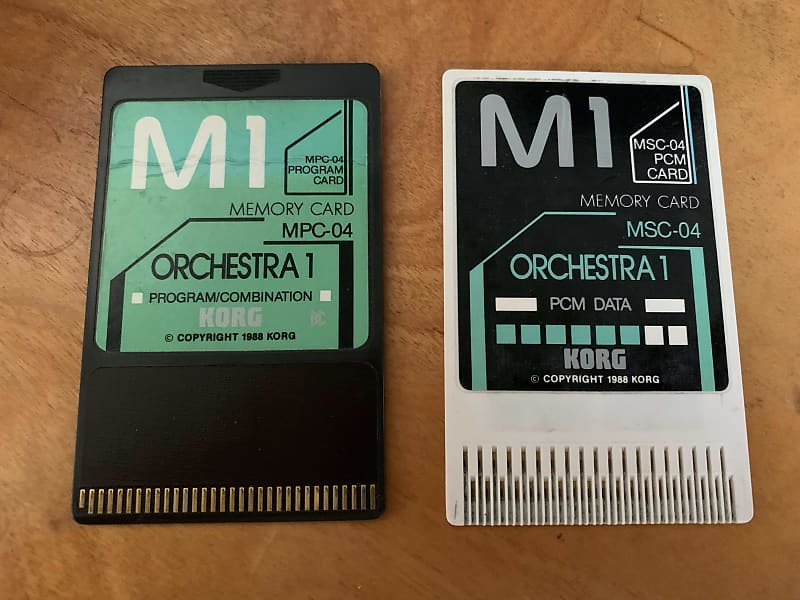 Korg M1 Orchestra Cards MPC-04 MSC-04 1984 image 1