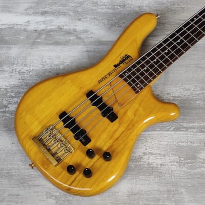 1989 Rockoon Japan (by Kawai) RB-855S 5-String Bass (Natural 1989 Rockoon Japan (by Kawai) RB-855S 5-String Bass (Natural